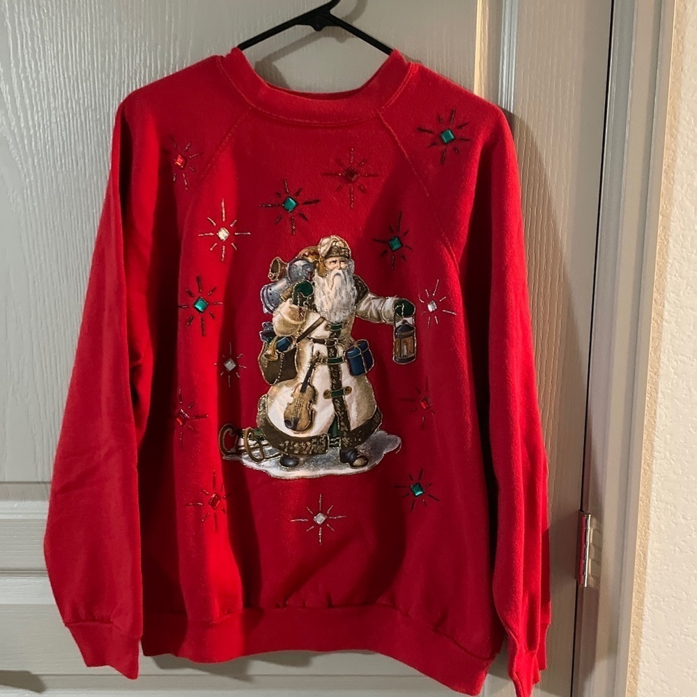 Tultex Unisex XL Santa Christmas Sweatshirt